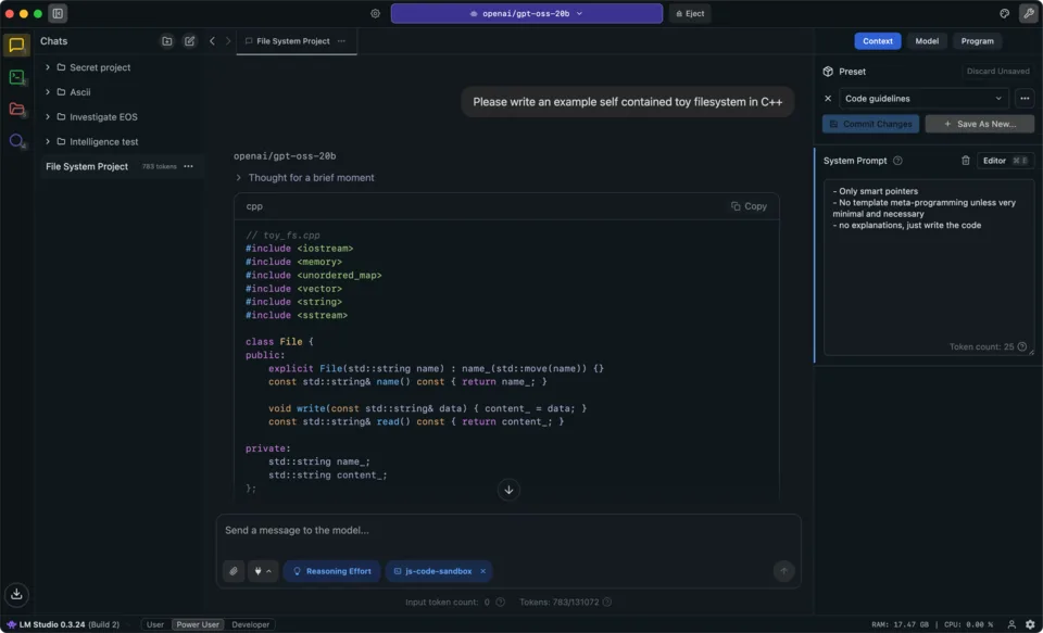 LM Studio screenshot
